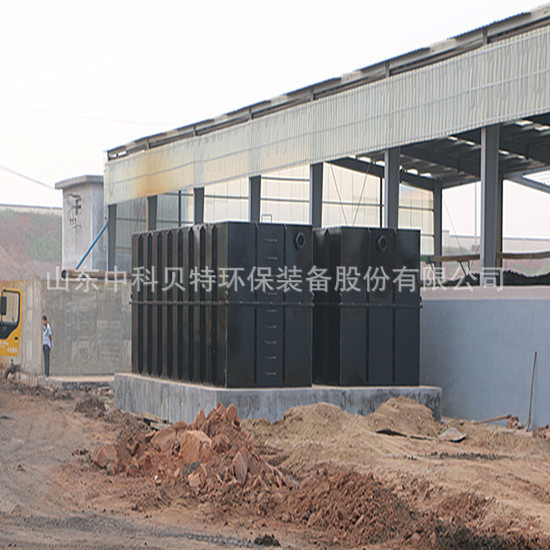 小型工厂地埋式生活污水处理设备安装调试现场